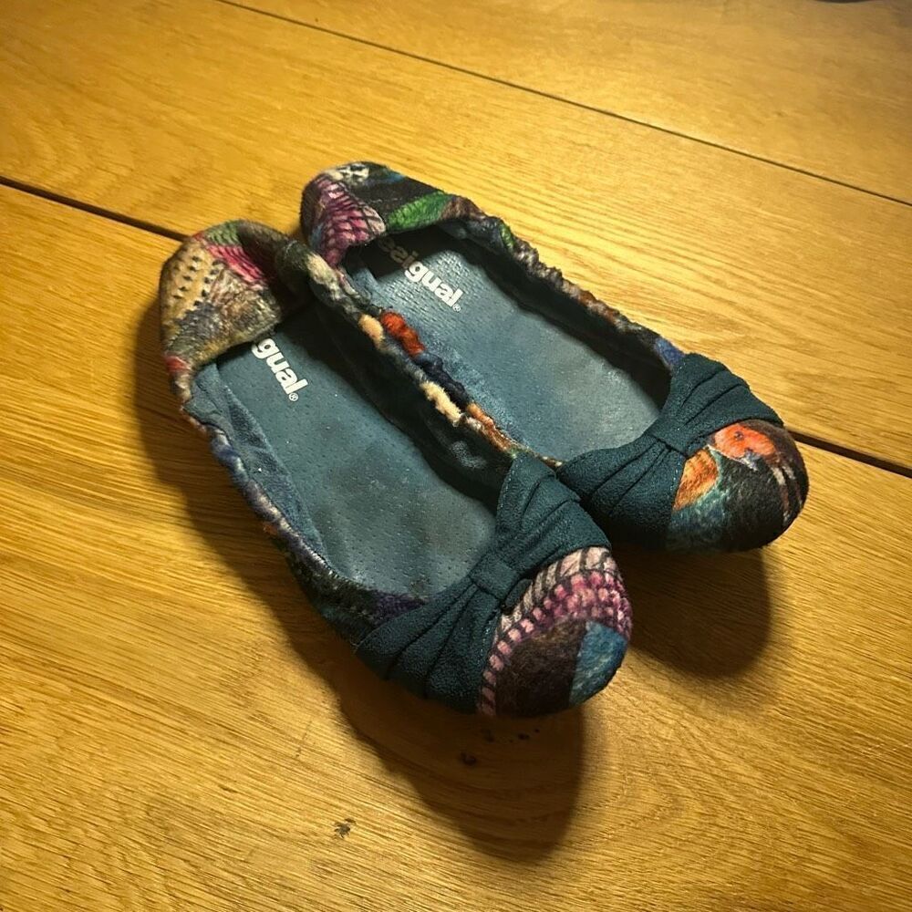 Desigual floral ballerina flats 37 (6.5)